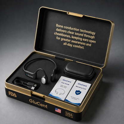 🔥 Final 2 Hours : Only Limited Stock Left🏆GluCent® Bone Conduction Smart Hearing Headphones （Mayo Clinic Recommended）